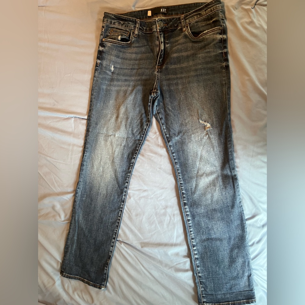 Kut from the Kloth Gray Boyfriend Jeans